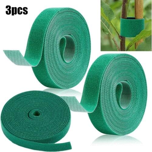 3 Roll Nylon Plant Bandage Velcro Tie Garden Plant Shape Tape Nylon Plant Bandage Ultra Thin Velcro Tie Garden Accessories Hot