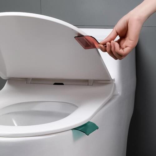 Toilet Seat Lifter Self-adhesive Water-proof Plastic Lightweight Seat Handle Lid for Home Toilet Seat