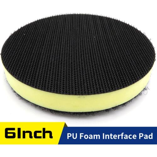 6 Inch 150mm PU Foam Interface Pad for Hook and Loop Sanding Disc Backing Pad Polishing Power Sander Accessories