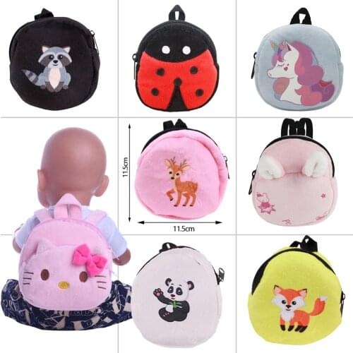 Doll Outdoor Carrying Doll Backpack Fit 43cm Baby Reborn Doll Clothes Accessories Girls Toys Generation Birthday Gift Russia DIY
