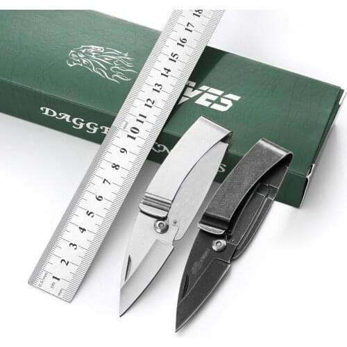 Hang camp peeler blade Carabiner pocket peel pare Mini fold knife Cutter belt wallet Outdoor fruit blade Survive Cut