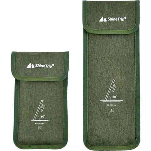 Camping Tent Pegs Storage Bag Oxford Cloth Bag Outdoor Garden Stakes Ground Nail Storage Pouch 20/30cm