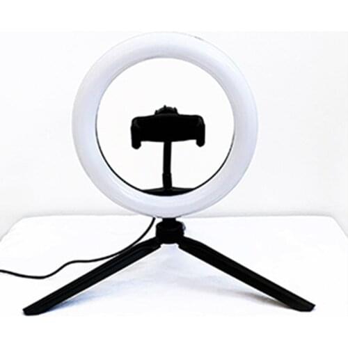Mayitr 1 Set Photography Photo Led ring lamp flash light 8" LED Ring Light Selfie Camera Makeup Fill+Stand for Smartphone phone