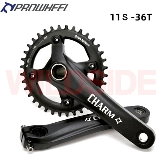 Prowheel CHARM MTB Mountain bike crankset 170mm 36T chainring 104 BCD crank With Bottom Bracket bicycle Crankset Sprocket Parts