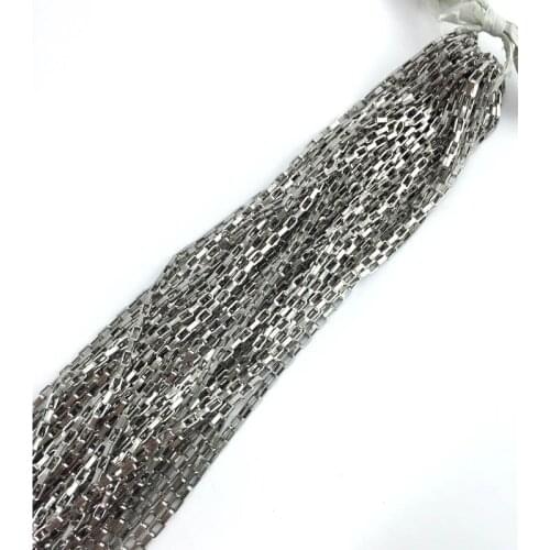 100meters in a roll necklace Stainless Steel 1.5mm long box chains FASHION fittingsHigh Quality Wholesale 1.5longbox