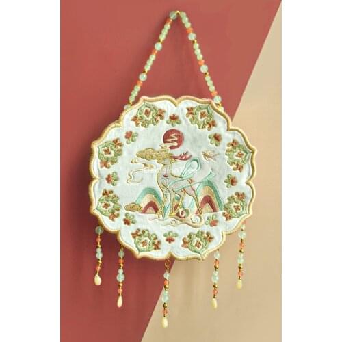 2021 chinese traditional hanfu bag ancient floral dinner dress banquet with inclined female crossbody embroidery handbag