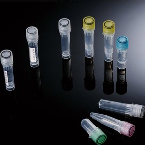 500 Pcs 0.5ml Freezing Cryo Vial Tube Cryovial Plastic Cryogenic Vial