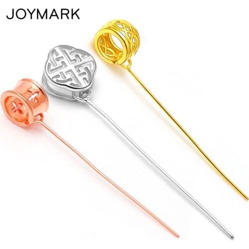 925 Sterling Silver Pendant Clips Clasps Hook Pinch Bails For Jewellery Making DIY Jade Agate Necklaces 5pcs/lot SPB-013