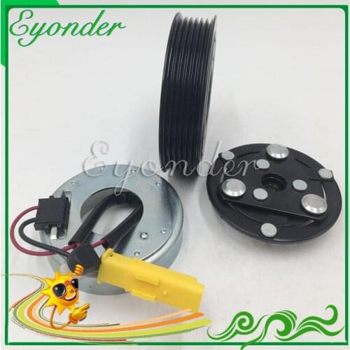 AC A/C Air Conditioning Cooling Compressor Clutch Assembly Pulley for Peugeot 301 1.6 CITROEN C-Elysee 9676011680 9806599380