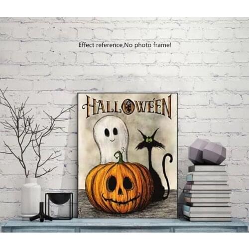 Uone Diamond Painting Cross Stitch Landscape Animal Pumpkin Dog Mosaic Embroidery Rhinestone Kids Adult Home Office Decor Gift