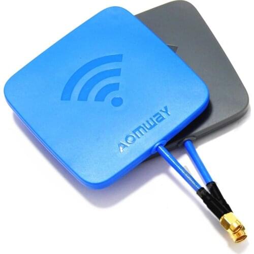 Aomway 5.8GHz 14dBi Flat High Gain Antenna Directional Antenna SMA Or RP-SMA antenna for FPV Racer Drone Transmission Quadcopter