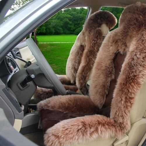 Free ship Wool car seat cushion winter wolf seat 1-loss one piece fur one piece sheep fur accessories