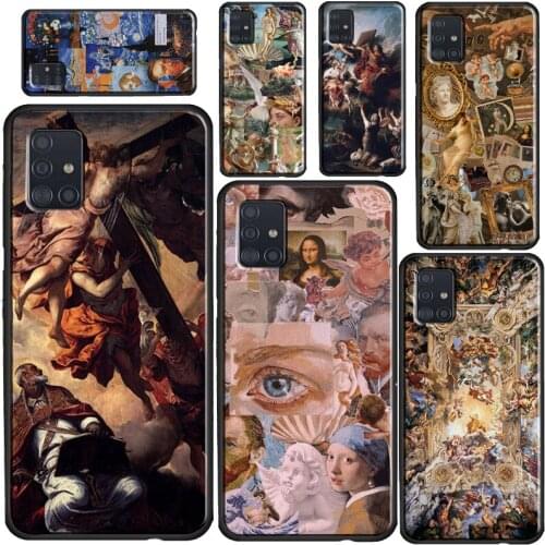 Renaissance Famous painting Collage Case For Samsung A32 A52 A72 A12 A42 A21S A20e A02 S A10 A20 A40 A50 A70 A11 A31 A51 A71