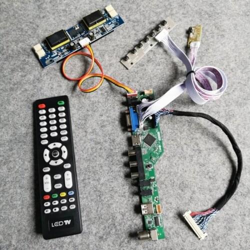 DIY kit Fit LQ170E1LG11/LQ170E1LG41/MTT170E1LG11 VGA AV USB 1280*1024 4CCFL 30 Pin LVDS LCD monitor controller board matrix