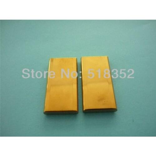 SSG S010S Ti Plated Power Feed Contact 40mmx 20mmx 4.8mm in Polished Tungsten Steel, WEDM-LS Machine Wire Cutting Parts