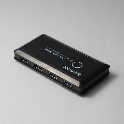 Linkrider USB 3.0 Switcher Selector 2 Computers Sharing 4 USB Devices KVM Switch Hub Adapter