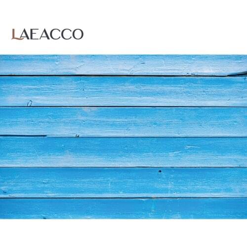 Laeacco Blue Wood Texture Wooden Board Plank Wall Baby Food Pet Clothes Photographic Background Photo Backdrop For Photo Studio