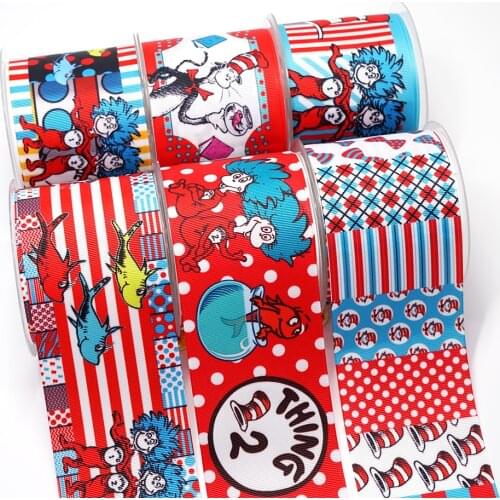 Cartoon Grosgrain/Satin Ribbon Cartoons Printed Ribbon For Crafts Decoration Bow 10Yards 1620