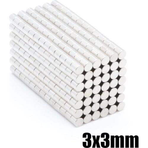 100 pcs3x 3mm N50 Neodymium Magnets Rare Earth Round Supper Strong Grade