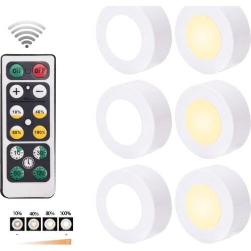 New Dimmable Touch Sensor LED Under Cabinet Lighting Universal Wardrobe Light LED Puck Lights for Kitchen Wardrobe Stairs Closet