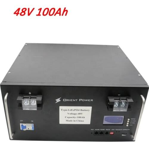 Orient Power 48100 48V 100Ah LiFePO4 battery pack For Telecommunication Lithium Iron Battery for Solar System for UPS