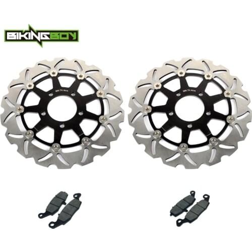 BIKINGBOY Bandit GSF 650 05 06 GSF650 S 04-06 SV 650 2003-2010 09 08 07 SV 650 S 03-12 11 Front Brake Discs Rotors Disks + Pads