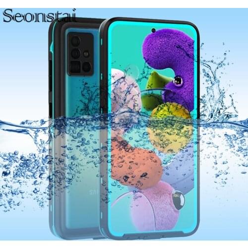 For Samsung A51 S20 Ultra Waterproof Case Sealed Diving Cases for Samsung S20 S10 Note 10 Plus Shockproof Water Resistant Cover