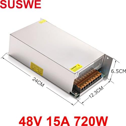 Regulated power supply 5V 12V 24V 36V 30V 48V 10W 25W 30W 360w 400w 600w for LED strip CCTV switch lighting transformer SUSWE