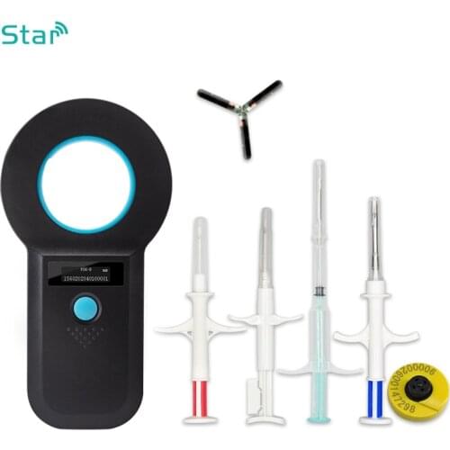 USB Rechargeable Microchip Handheld Reader Pet ID Reader Animal Chip Digital Scanner General Application for Cat Dog Turtle