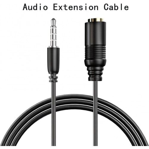 Portable 3.5mm Jack Noise Reduction Audio Extension Cable For Stereo Cable Headphone Car Audio Extension Cable 0.75m Aux Line