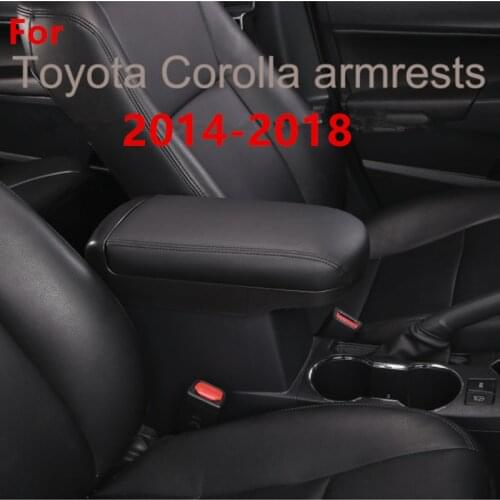 For Toyota Corolla armrest Corolla Protection Pad Armrest Box Cover for 2014-2018 Toyota COROLLA Center Console Armrest Cover