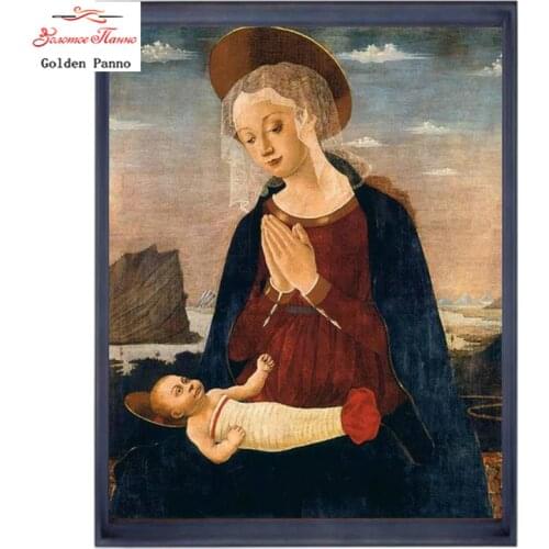 Golden Panno5D diamond painting classic religious style DIY diamond painting embroidery cross stitch home decoration painting09