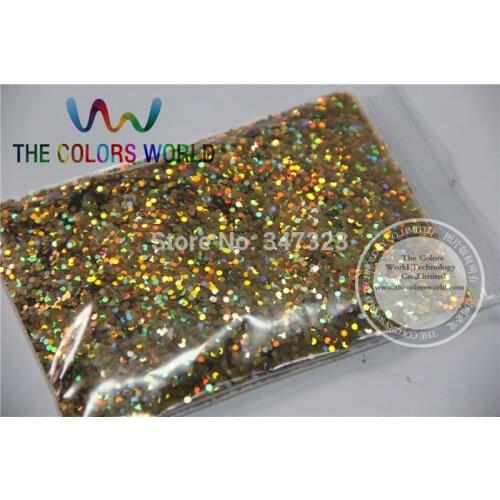 1.5MM Laser Gold Color Glitter Powder,holographic Color Glitter for nail art or Other Decoration
