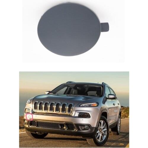 1 PC Car Front Bumper Towing Tow Hook Eye Cover Cap for Jeep Cherokee 2014