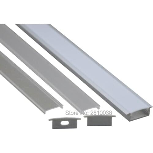 10 X 1M Sets/Lot T type Anodized LED strip light profile AL6063 Aluminium led light extrusion for recessed Wall or floor light
