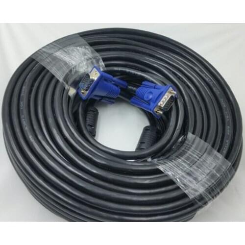 15M 1080P VGA Cable Male to Male 3+6 Pin VGA D-SUB able for HDTV Multimedia Display 15M