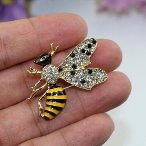 2019 Cute Insect Bee Brooch Pin Glamour Female Jewelry Wholesale
