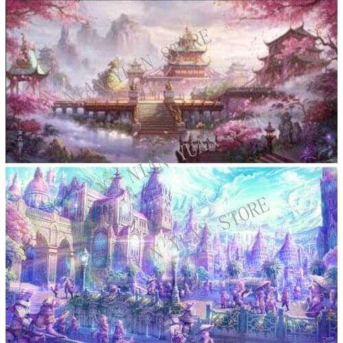 5D Diy diamond painting cross stitch Fantasy wonderland Game Scenes Full square/round Diamond embroidery Diamond Mosaic decor