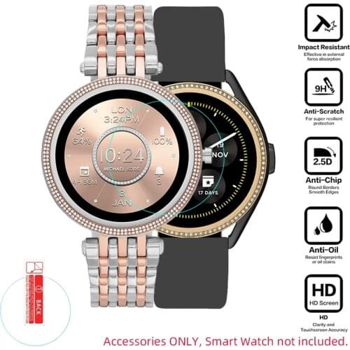 Tempered Glass Protective Film For Michael Kors Access Gen 5E MKGO/Darci Smartwatch LCD Screen Protector Cover Watch Protection