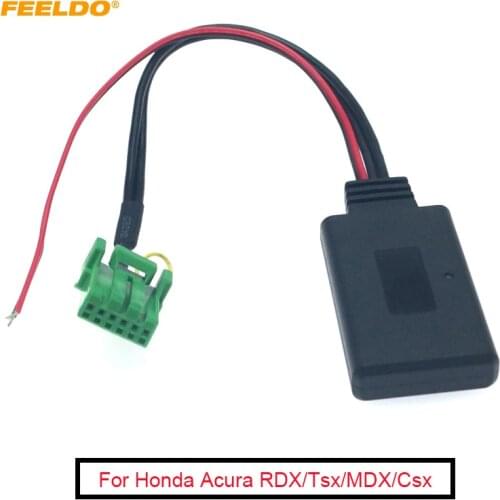 FEELDO 1PC Car Wireless HIFI Bluetooth Module 6Pin AUX Cable Adapter For Honda Acura RDX Tsx MDX Csx