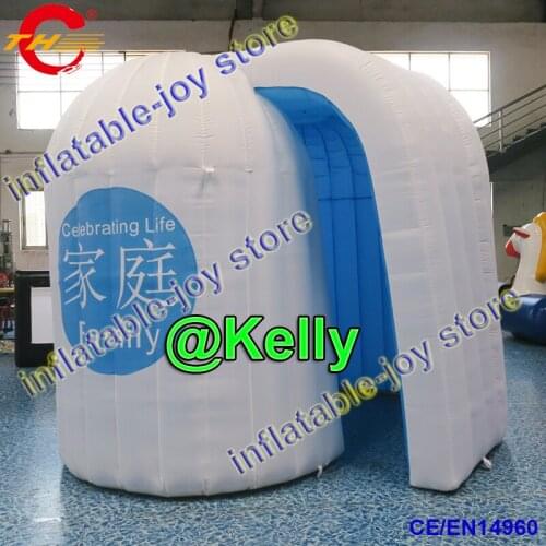 Free air shipping inflatable photobooth tent, custom make inflatable photo booth for sale, small igloo inflatable dome tent