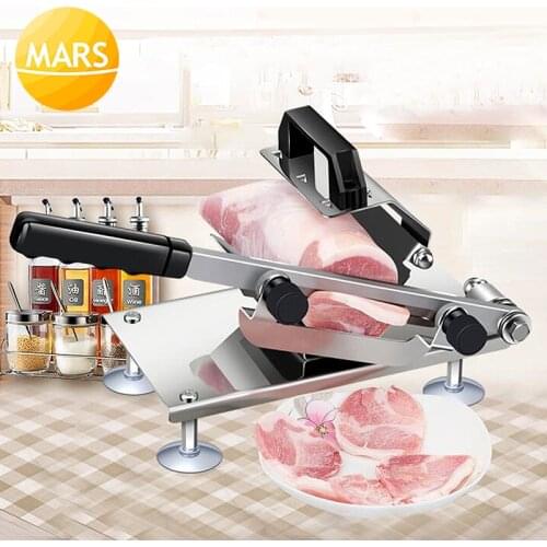 Household Manual Meat Block Slicing Machine Meat Cutter Stainless Steel Mutton/Beef/Meat Slicer in Electric Meat Grinders