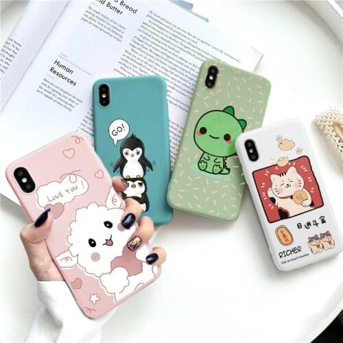 For Xiaomi Redmi 9T Note 9 10 8 7 6 8T 10S 5 Pro Max 9s Poco X3 NFC F3 Mi 11 10T 9T Note 10 Lite CC9 Pro F2 Cute Animal Case