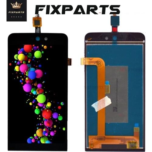 Black 5.0" Original Tested LCD Display Wiko Rainbow jam 3G / 4G Touch Screen Digitizer Assembly Replacement Rainbow jam Lite LCD