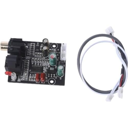 DIY DAC Digital Decoder 24bit 192khz Optical Fiber CS8416 CS4344 Coaxial Digital Signal Input Stereo Output Decode PC