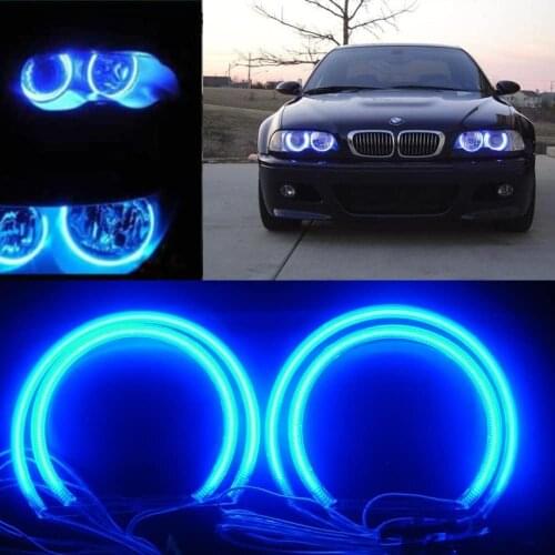 For BMW E36 E38 E39 E46 1990~2005 CCFL Angel Eyes Kit Warm White Halo Ring Halogen Headlight Demon Eye 1994 1995 1998 2000 2003