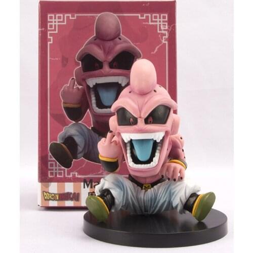 13cm Dragon Ball Anime Movie Series Majin Buu Erect Middle Finger Ornaments Figure Model Toys BABY Boy Girl Gift