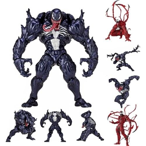 Extraordinary Spider-Man Anti-Hero Red Venom Yamaguchi-Style Carnage Operable Handmade Model Decoration Kids Toy Gift