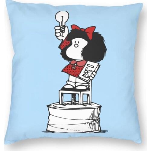 Freedom Throw Pillow Cover Cushions for Sofa Mafalda Quino Argentina Cartoon Creative Cushion Covers
