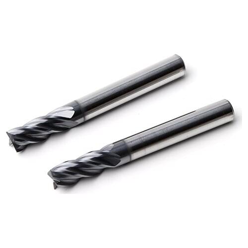 HRC58 4-flute Flattened Milling Cutter Tungsten Carbide Indexable End Mills